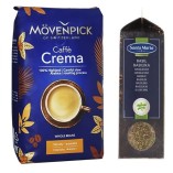 Кофе зерно и Santa Maria базилик